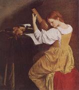 Orazio Gentileschi The Lute Player France oil painting artist